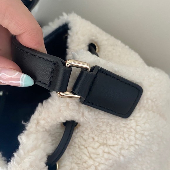 DKNY Tilly Stacked Logo Drawstring Bucket Bag - Picture 9 of 13